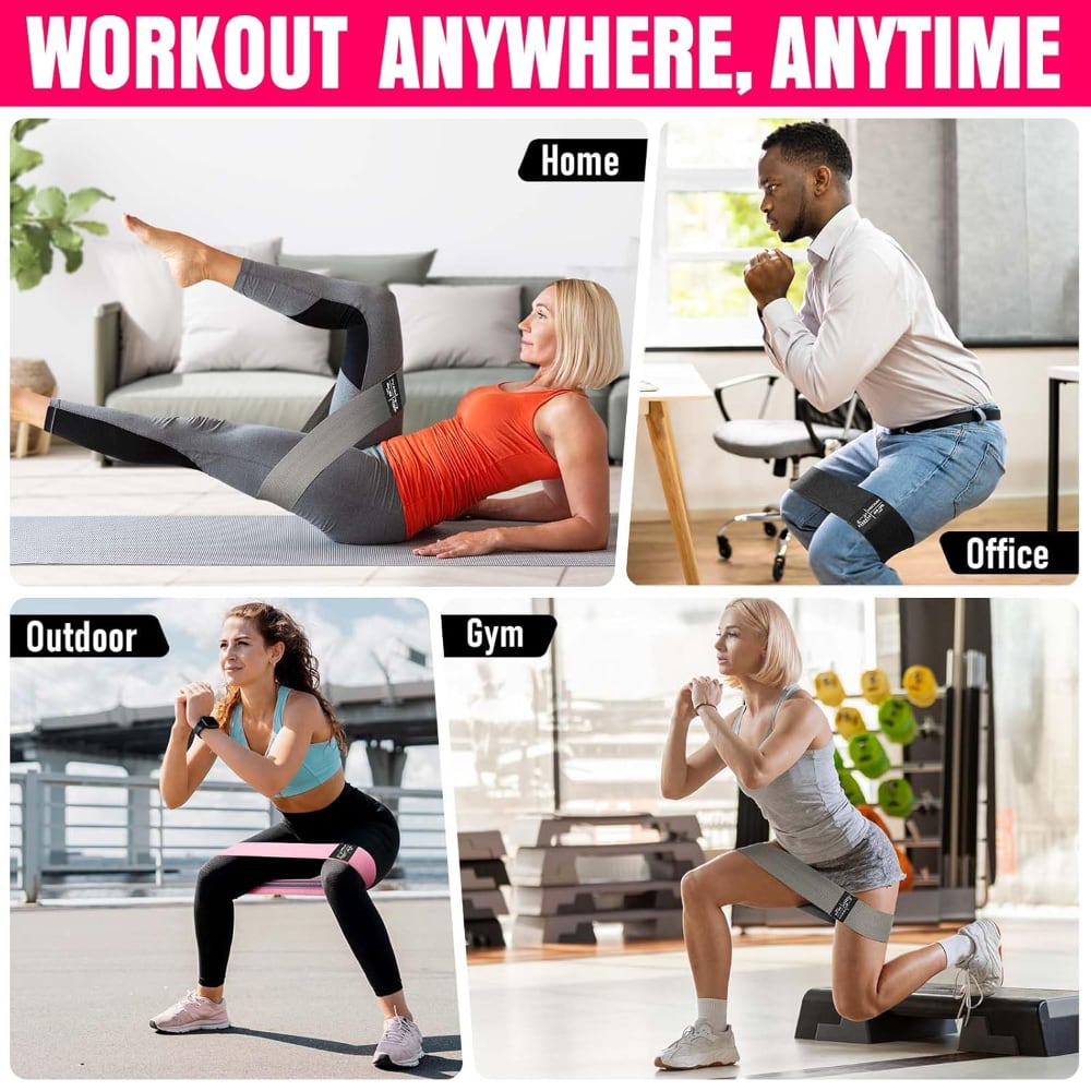 Fabric Resistance Bands for Working Out